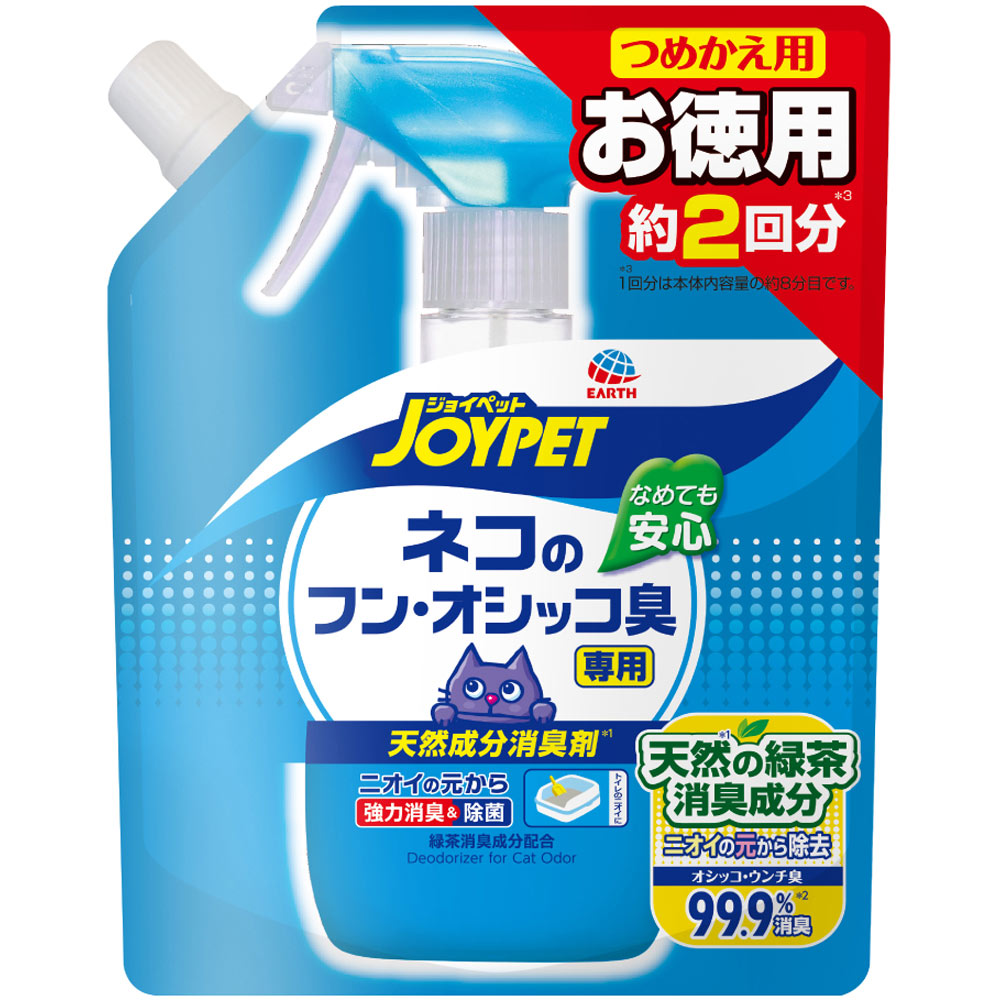 ＪＯＹＰＥＴ天然成分消臭剤　ネコのフン・オシッコ臭専用　お徳用 ４５０ｍｌ アース・ペット