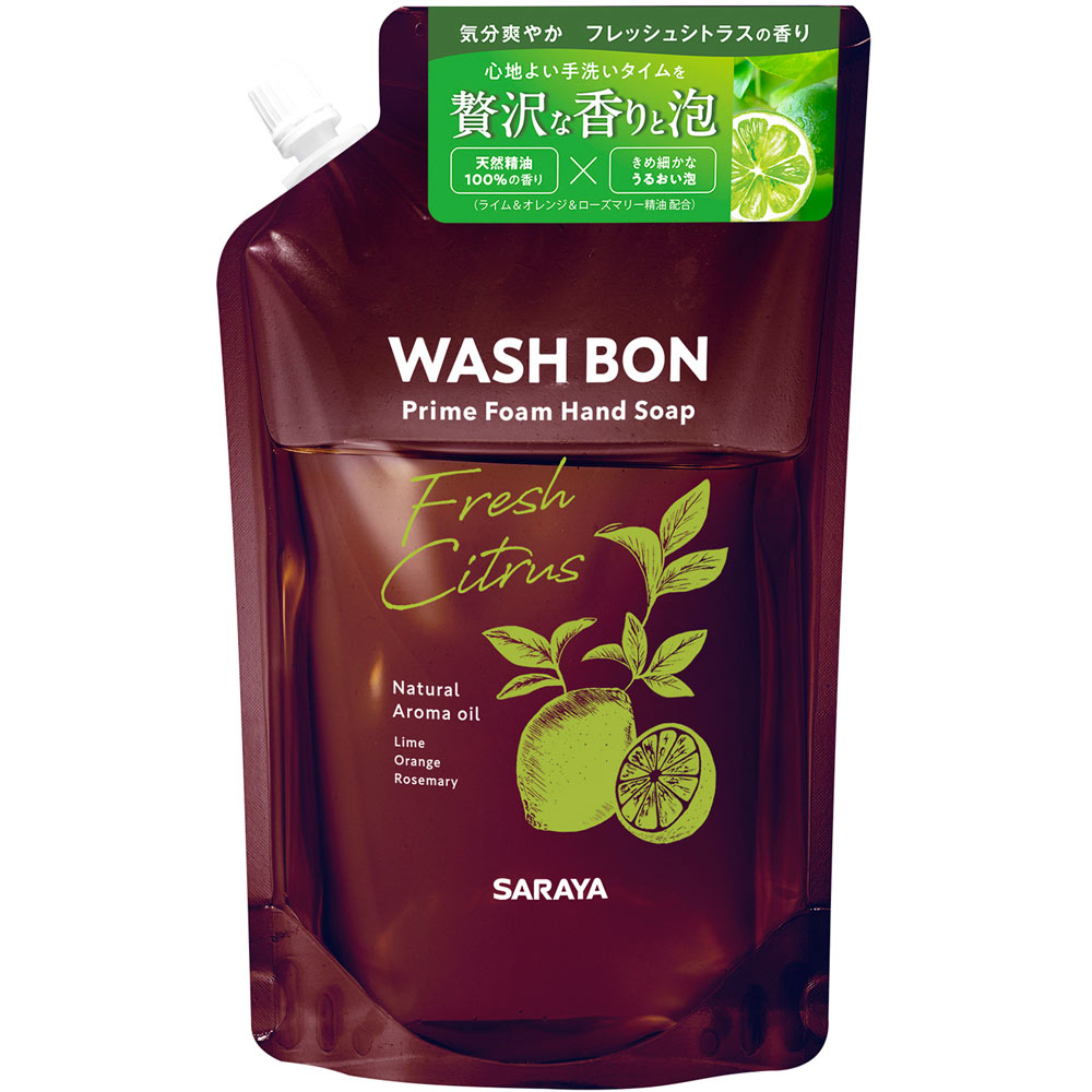 ウォシュボン　プライムフォーム　フレッシュシトラス詰替 ５００ｍＬ サラヤ
