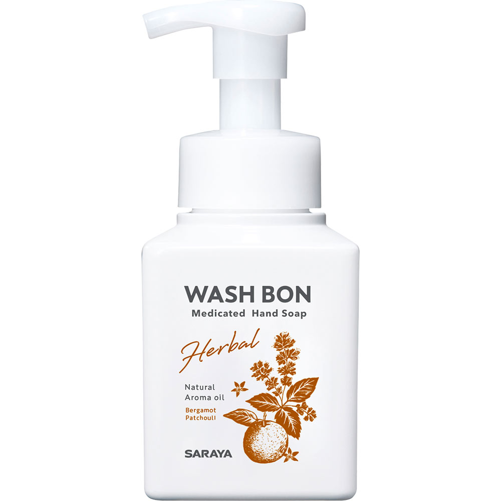 ウォシュボン　ハーバル薬用ハンドソープ　ベルガモット＆パチョリ　本体 ３１０ｍＬ サラヤ (医薬部外品)
