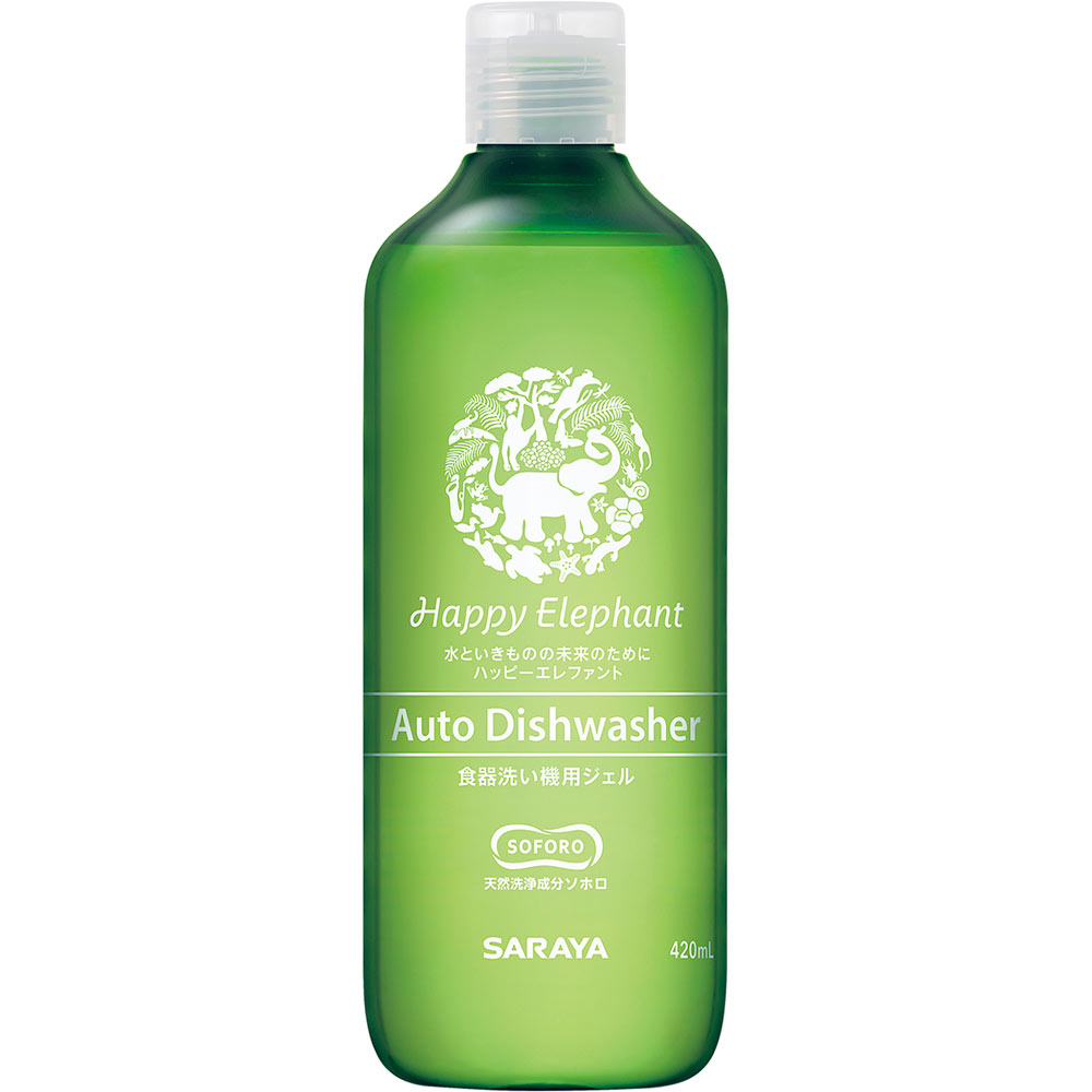 ハッピーエレファント食器洗い機用ジェル本体 ４２０ｍｌ サラヤ