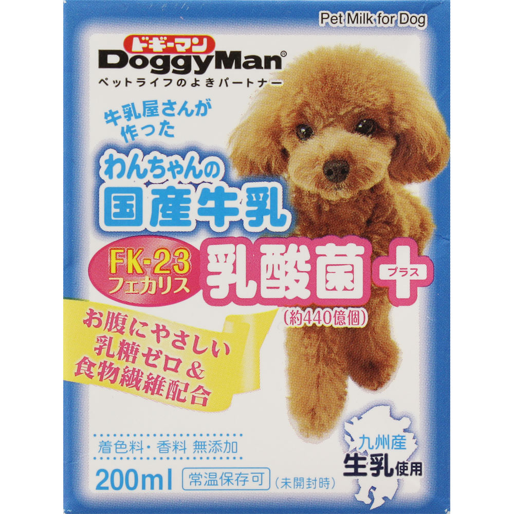 わんちゃんの国産牛乳 乳酸菌プラス ２００ｍｌ トーアコマース