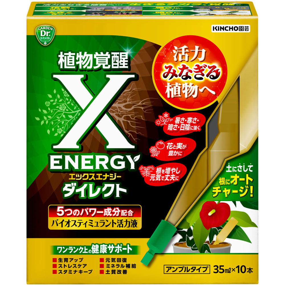 Ｘ－ＥＮＥＲＧＹダイレクトアンプルタイプ ３５ｍｌ×１０ ＫＩＮＣＨＯ園芸