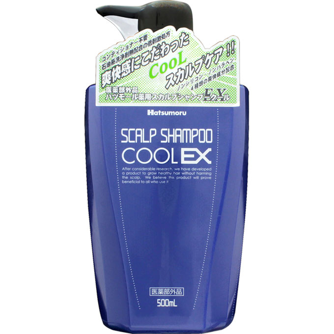 ハツモール 薬用スカルプシャンプークールEX 500ml 田村治照堂 (医薬部外品)