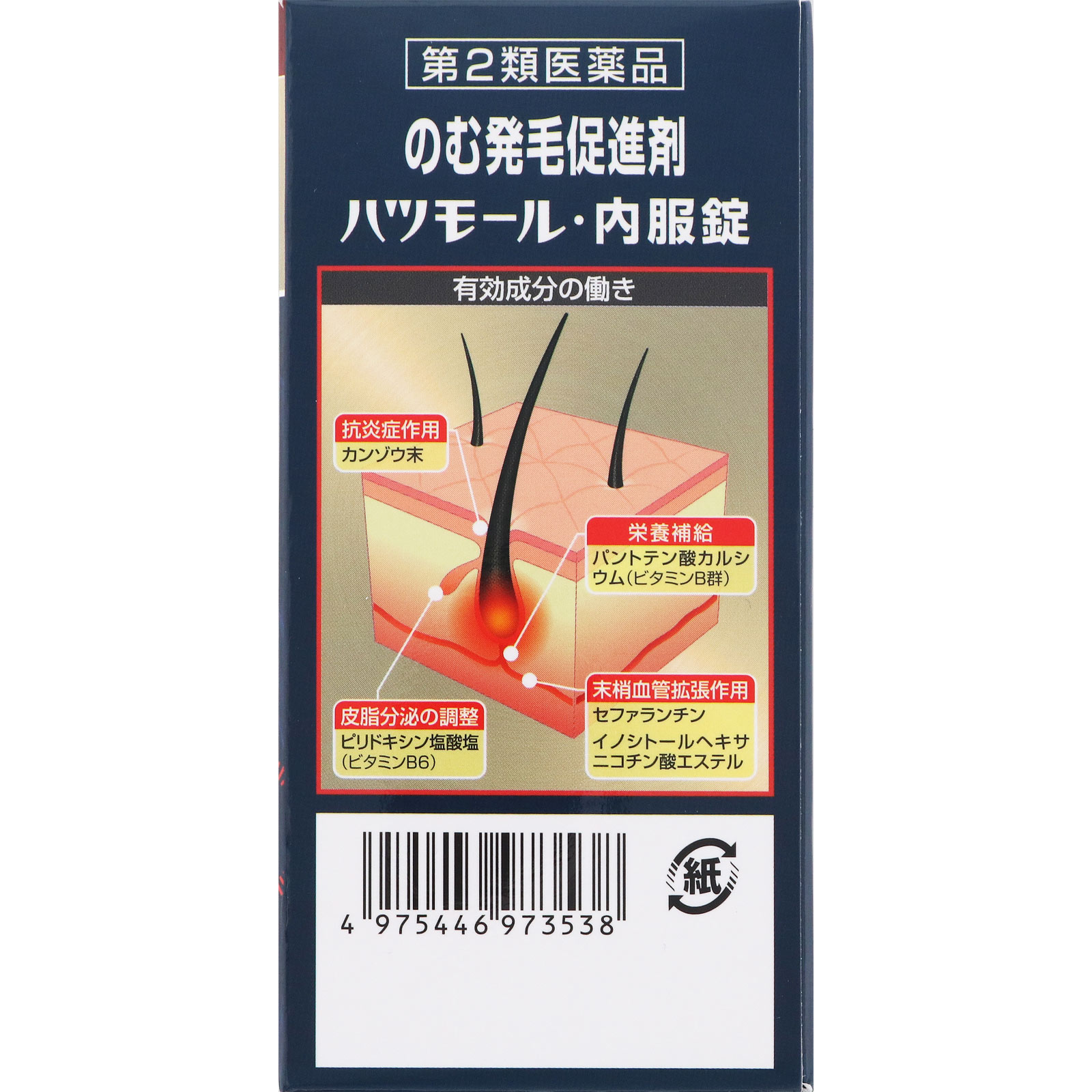 ハツモール内服錠 １８０錠 田村治照堂 【第2類医薬品】