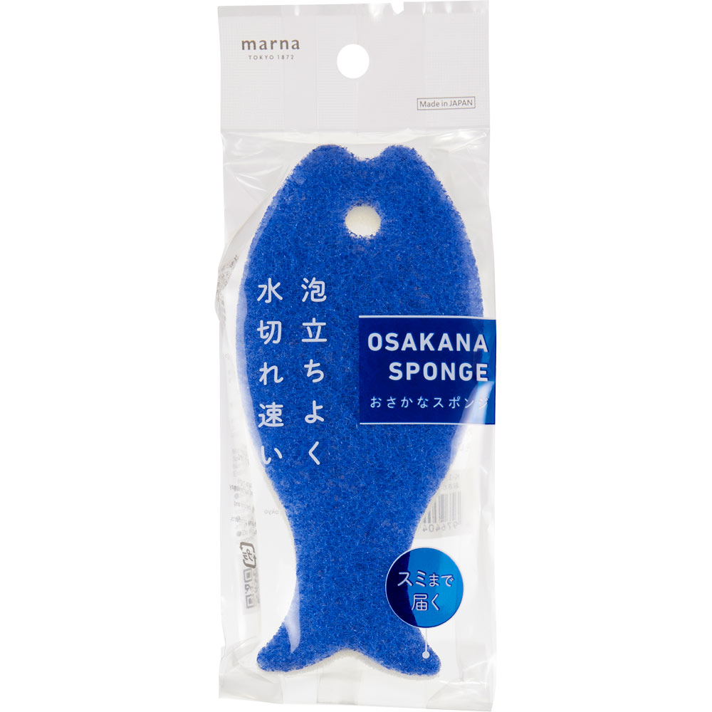 ポワソンキッチン　おさかなスポンジ １個 株式会社マーナ