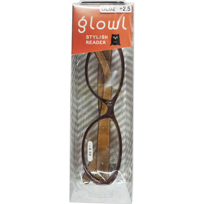 リーディンググラス GLOWL 2.5度 GL02 +2.50 三谷オプチカル