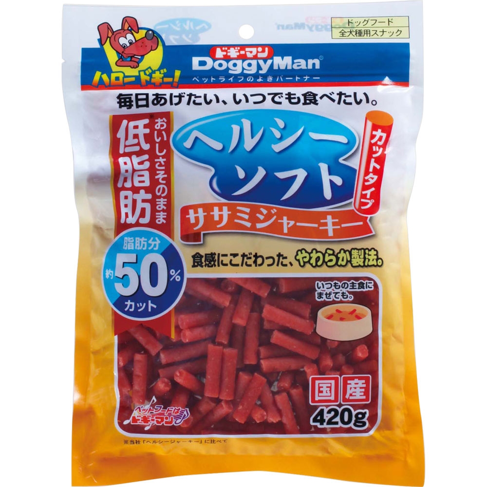 ヘルシーソフトササミジャーキー カットタイプ ４２０ｇ ドギーマンハヤシ