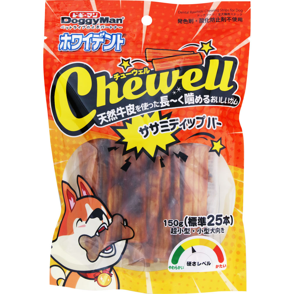 無添加良品　Ｃｈｅｗｅｌｌササミディップバー １５０ｇ ドギーマンハヤシ
