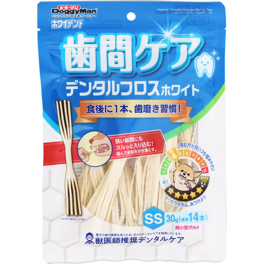 ホワイデント歯間ケアデンタルフロスホワイト ３０ｇ ドギーマンハヤシ