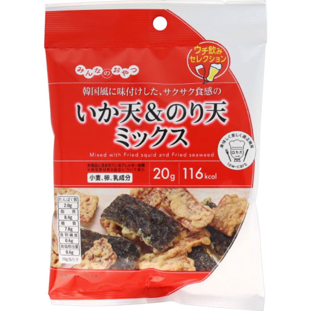 みんなのおやつ　いか天＆のり天ミックス ２０ｇ モントワール