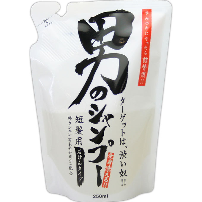 男の石けんシャンプー 詰替用 ２５０ｍｌ 地の塩社