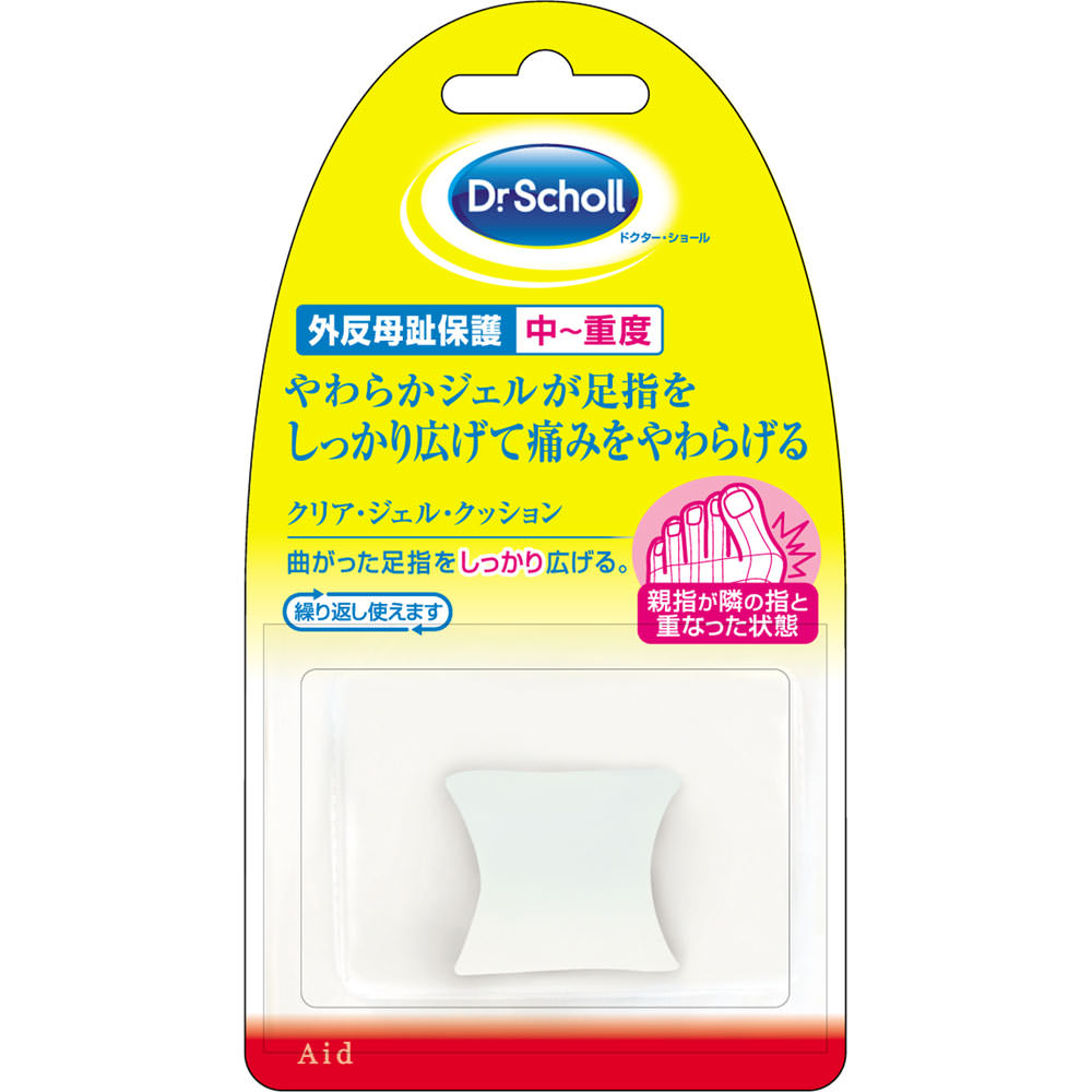 ドクター・ショール クリア・ジェル・クッション［トー・ストレーター］ ＿ Ｓｃｈｏｌｌｓ　Ｗｅｌｌｎｅｓｓ　Ｃｏ