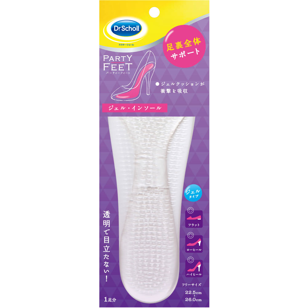 ドクター・ショール ジェルインソール クリア １足分 Ｓｃｈｏｌｌｓ　Ｗｅｌｌｎｅｓｓ　Ｃｏ