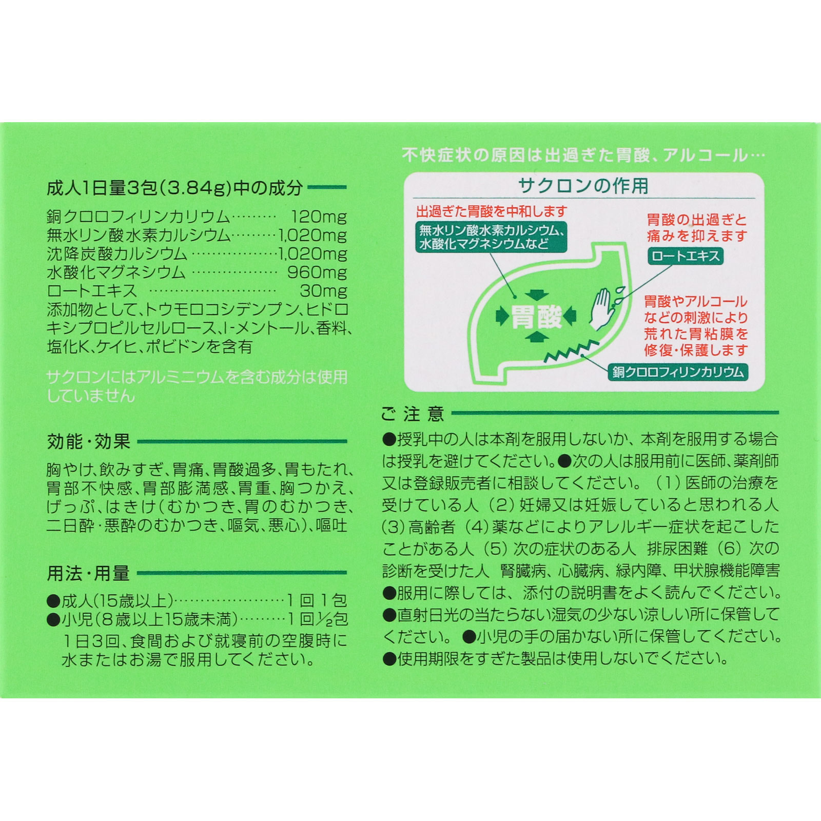 サクロン 20包 エーザイ 【第2類医薬品】