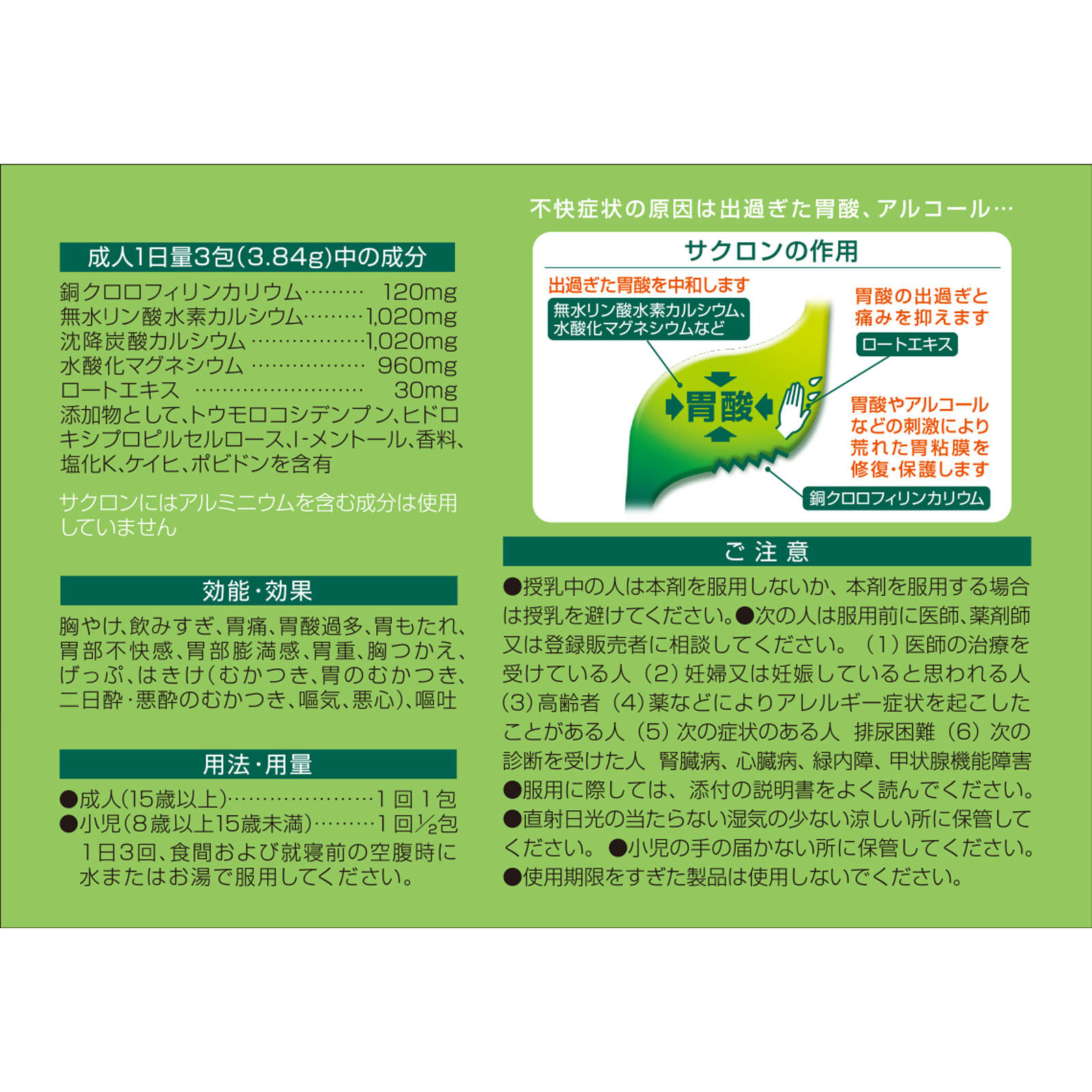 サクロン 20包 エーザイ 【第2類医薬品】