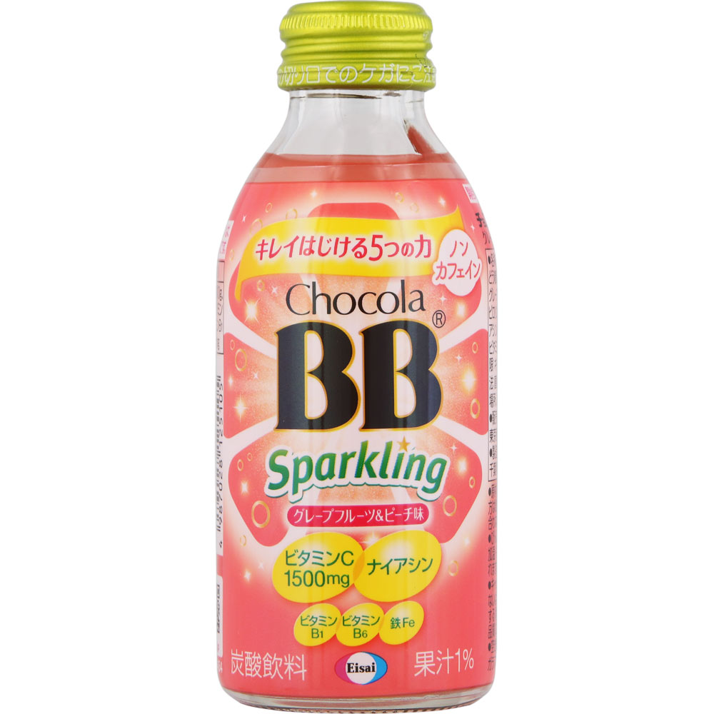 チョコラBBスパークリング グレープフルーツ＆ピーチ味 １４０ｍｌ エーザイ