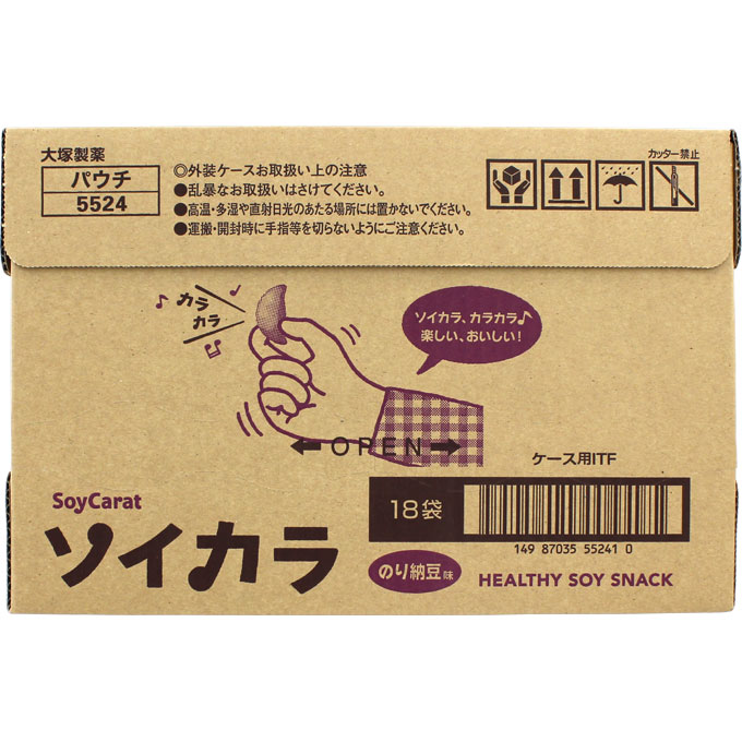 ソイカラ のり納豆味 ケース ２７ｇｘ６ 大塚製薬