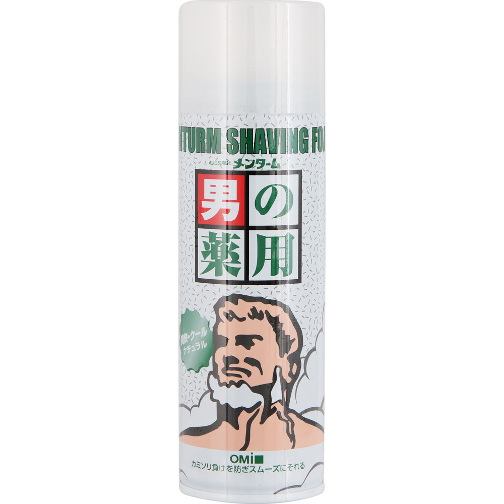 メンターム 薬用シェービングフォーム（ナチュラル） １８０ｇ 近江兄弟社 (医薬部外品)