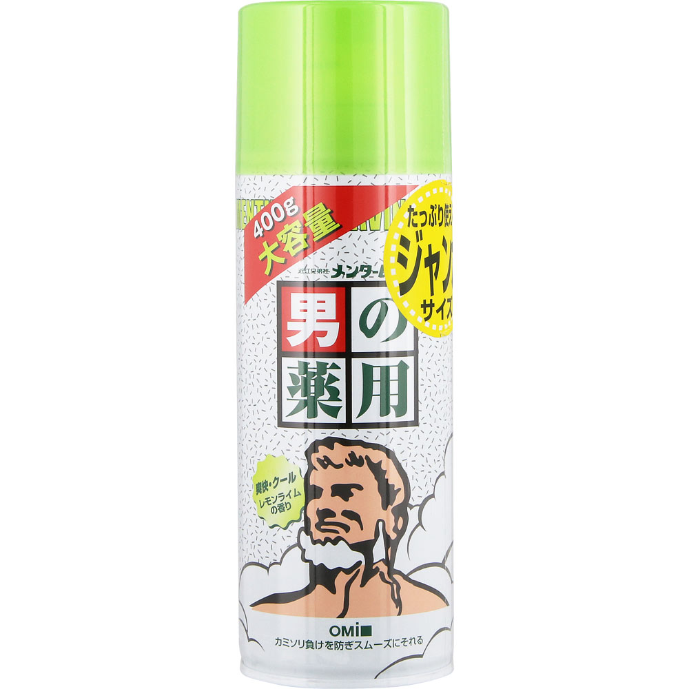 MK メンターム 薬用シェービングフォーム レモンライム ４００ｇ 近江兄弟社 (医薬部外品)