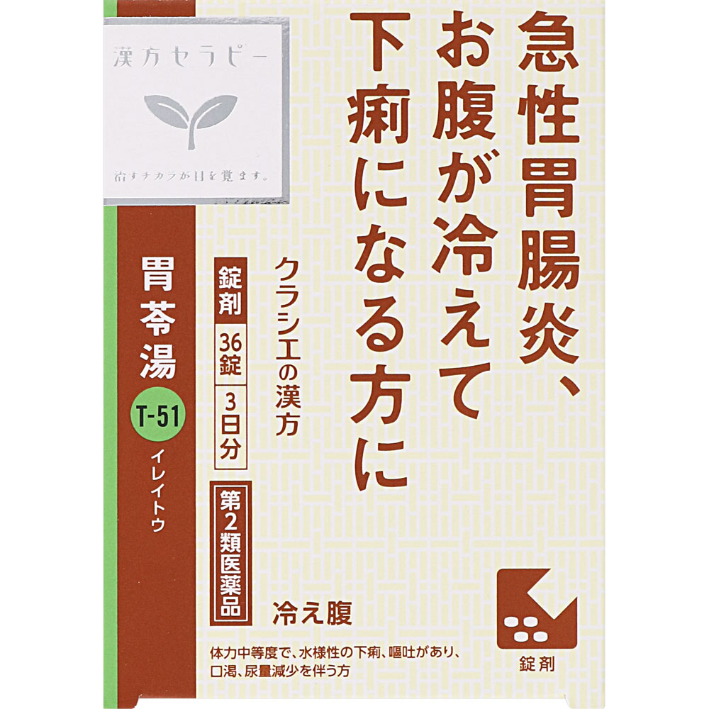 漢方セラピー 胃苓湯エキスＥＸ錠ＴＨ ３６錠 クラシエ薬品 【第2類医薬品】