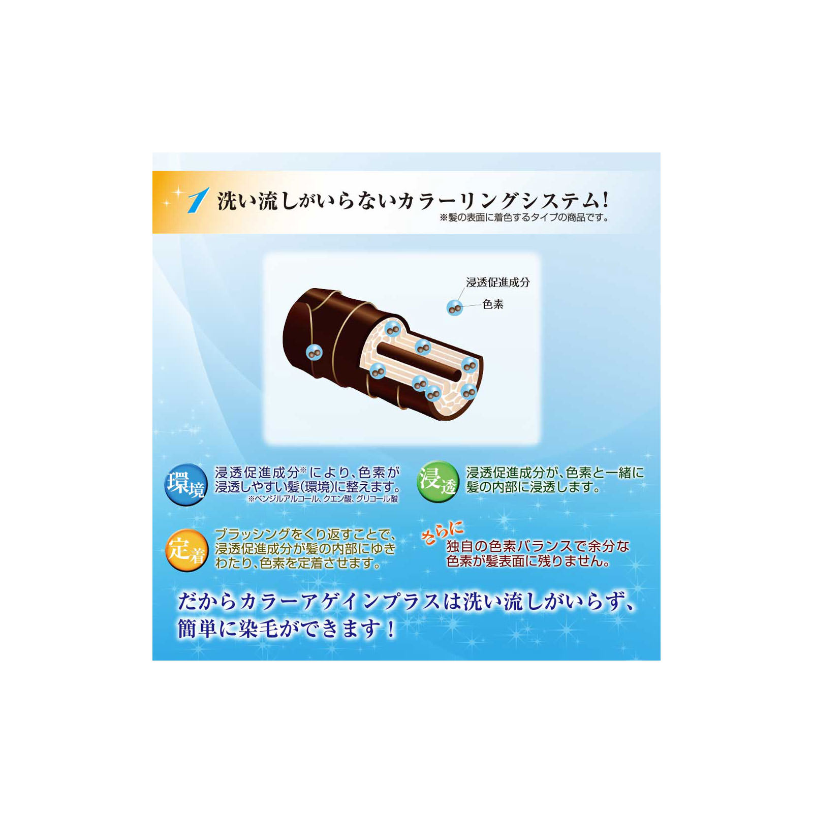 カラーアゲインプラス　DB　自然な黒褐色 ８０ｍｌ 加美乃素本舗