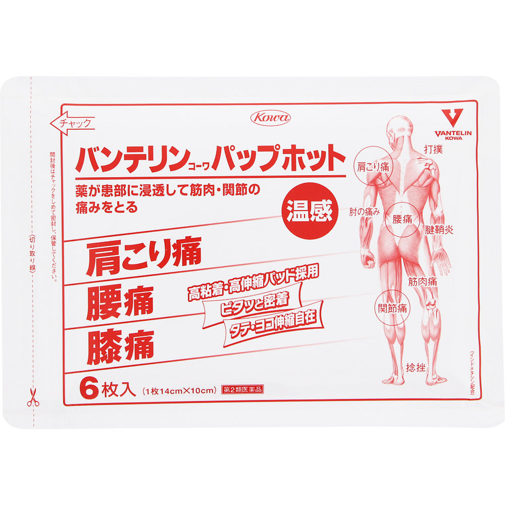 バンテリンコーワパップホット １２枚 興和 【第2類医薬品】