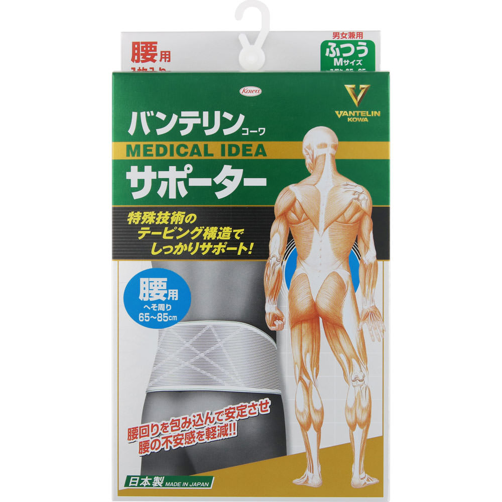 バンテリンコーワサポーター 腰用 男女兼用 シャイニンググレー ふつう 興和