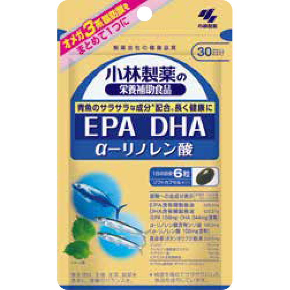 小林製薬の栄養補助食品 ＥＰＡ ＤＨＡ α－リノレン酸 １８０粒 小林製薬