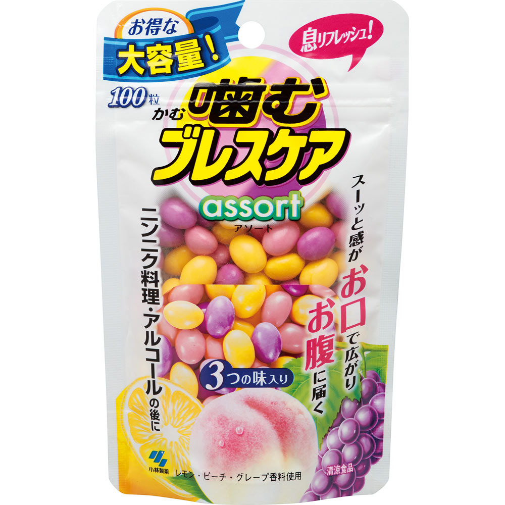噛むブレスケア パウチ アソート １００粒 小林製薬