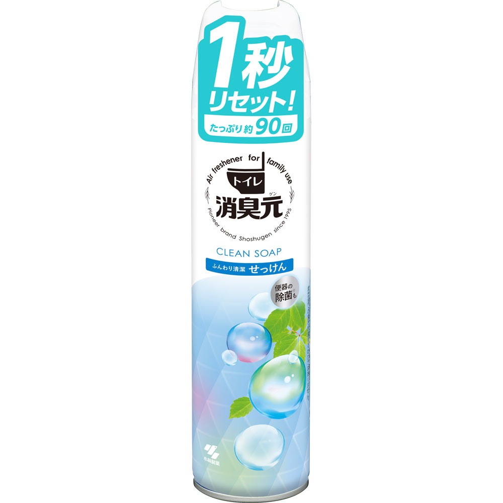 消臭元トイレ用消臭スプレー ふんわり清潔せっけん ２８０ｍｌ 小林製薬