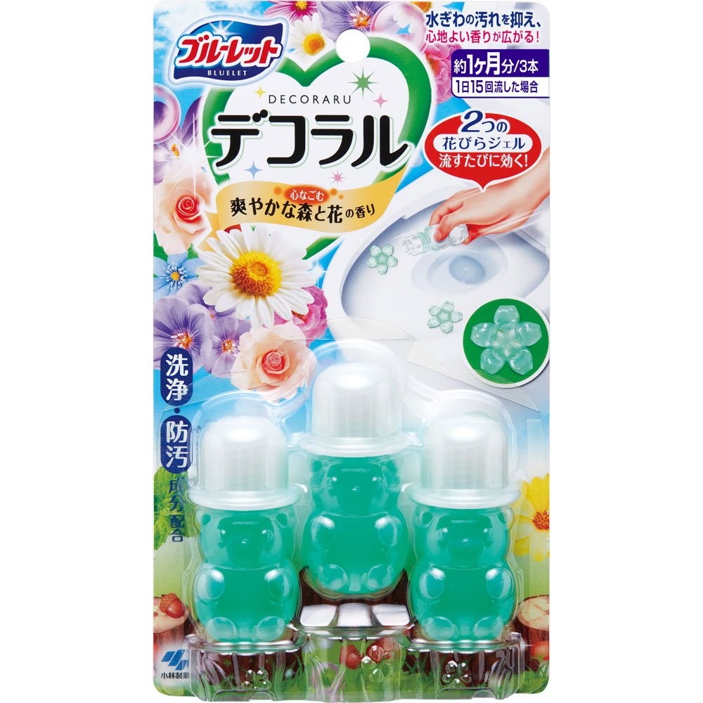 ブルーレットデコラル 爽やかな森と花の香り ７．５ｇ×３個 小林製薬