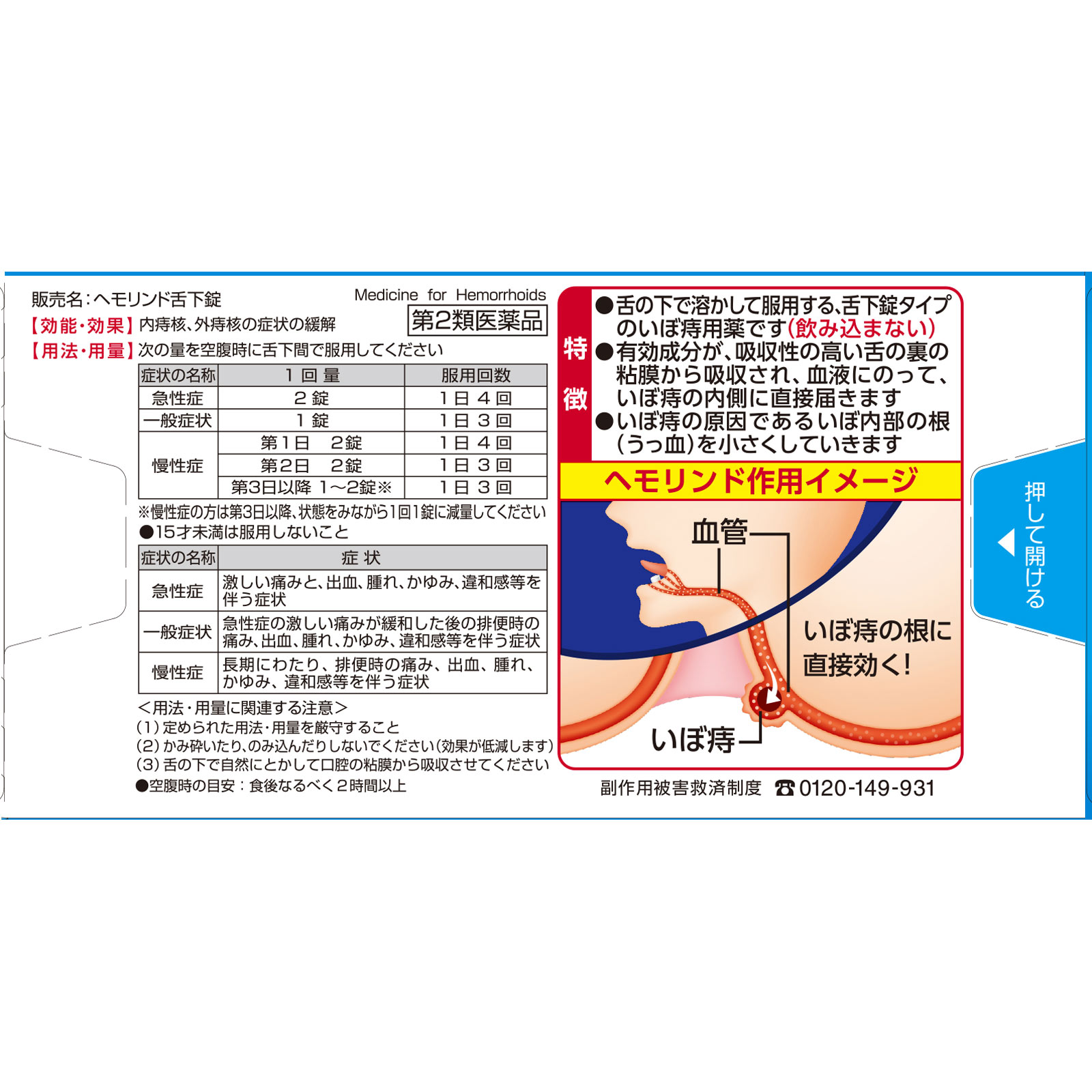 ヘモリンド舌下錠 ２０錠 小林製薬 【第2類医薬品】