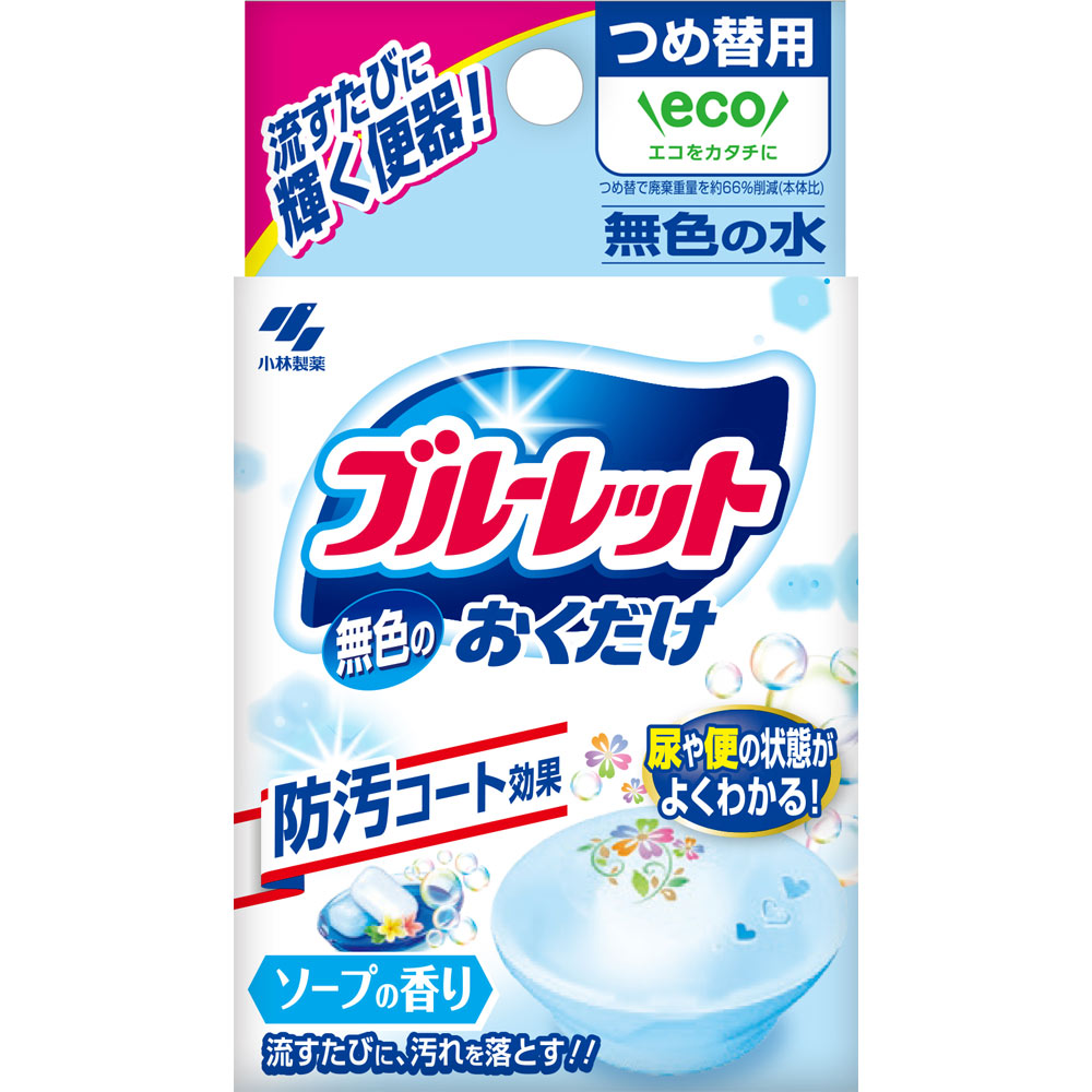 無色のブルーレットおくだけつめ替ソープの香り ２５ｇ 小林製薬
