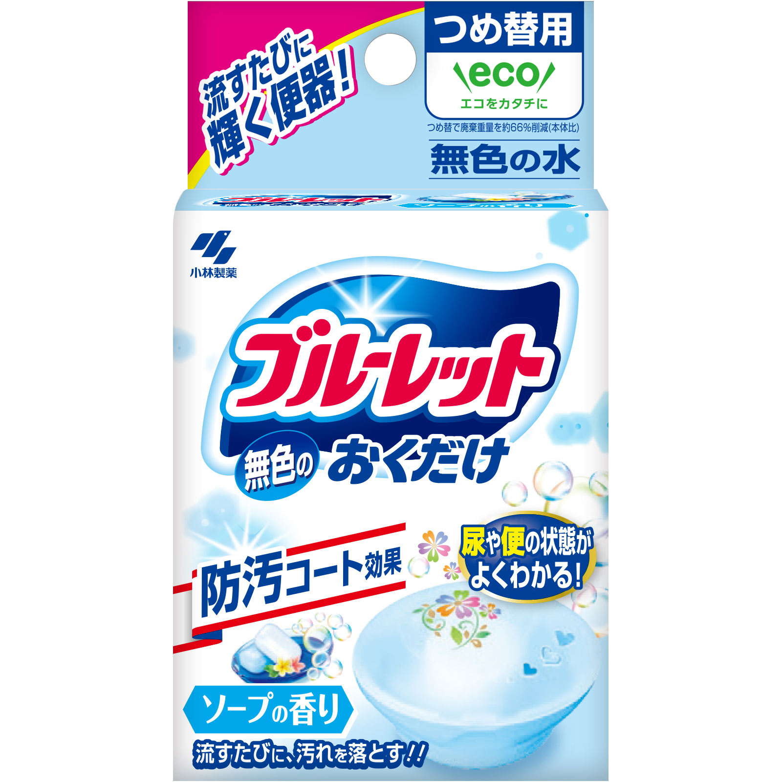無色のブルーレットおくだけつめ替ソープの香り ２５ｇ 小林製薬