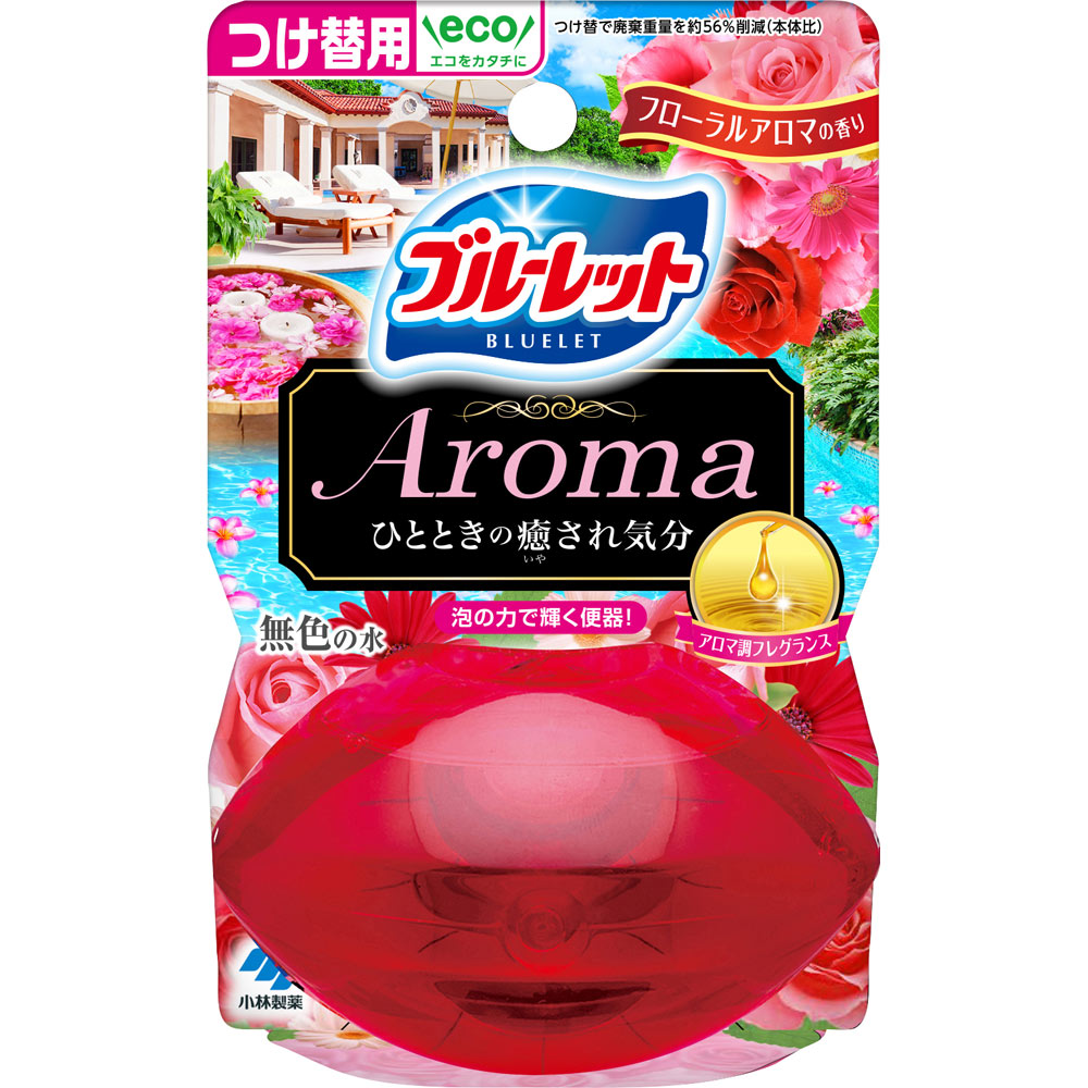 液体ブルーレットおくだけ アロマ つけ替用 フローラルアロマの香り ７０ｍｌ 小林製薬