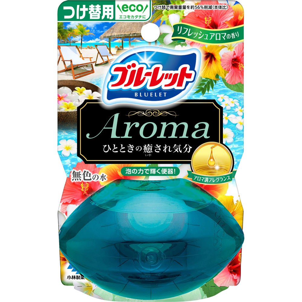 液体ブルーレットおくだけ アロマ つけ替用 リフレッシュアロマの香り ７０ｍｌ 小林製薬