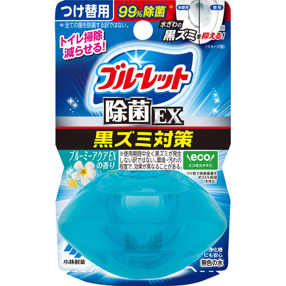 液体ブルーレットおくだけ除菌ＥＸつけ替用　ブルーミーアクアＥＸの香り ６７ｍｌ 小林製薬