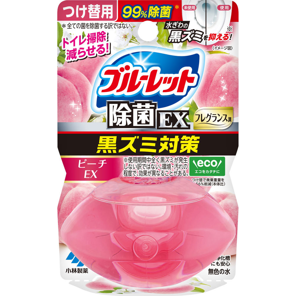 液体ブルーレットおくだけ除菌ＥＸフレグランスつけ替　ピーチＥＸ ６７ｍｌ 小林製薬