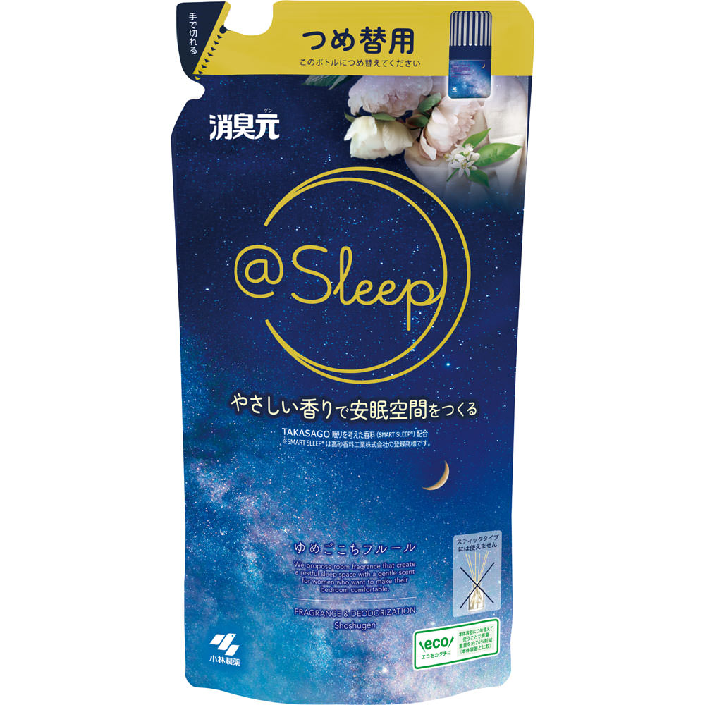 消臭元＠Ｓｌｅｅｐ　つめ替用　ゆめごこちフルール ４００ｍｌ 小林製薬