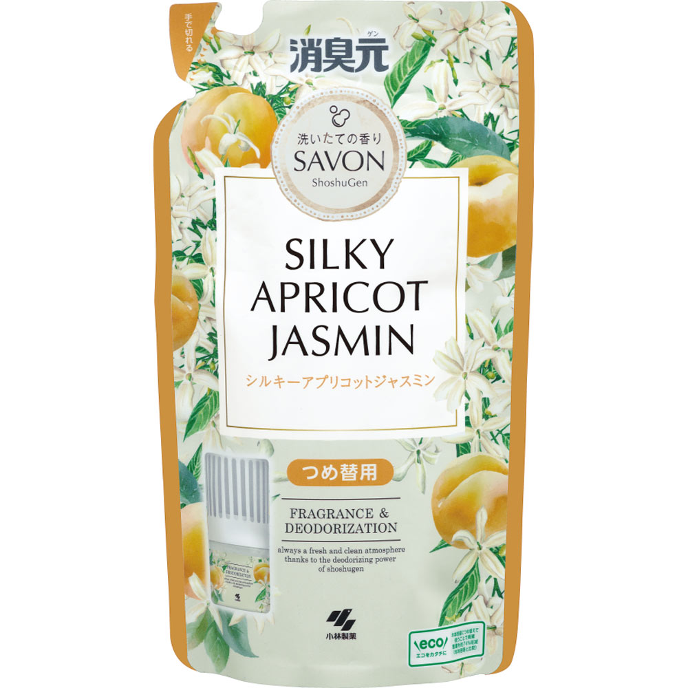 消臭元ＳＡＶＯＮつめ替用　シルキーアプリコットジャスミン ４００ｍｌ 小林製薬
