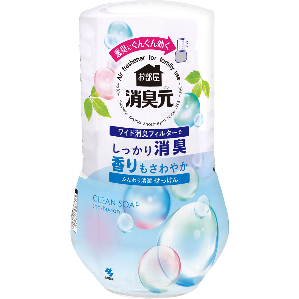 お部屋の消臭元　ふんわり清潔せっけん ４００ｍｌ 小林製薬