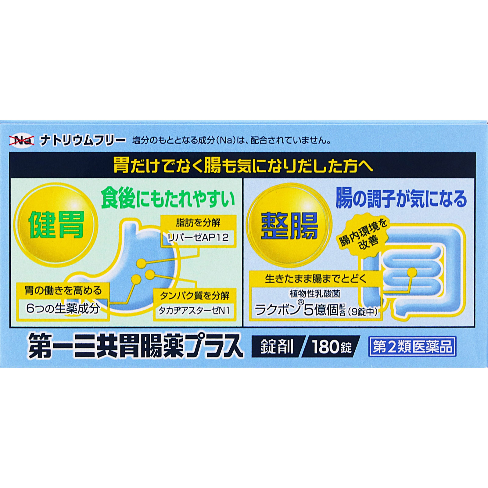 第一三共胃腸薬プラス 錠剤 180錠 第一三共ヘルスケア 【第2類医薬品】