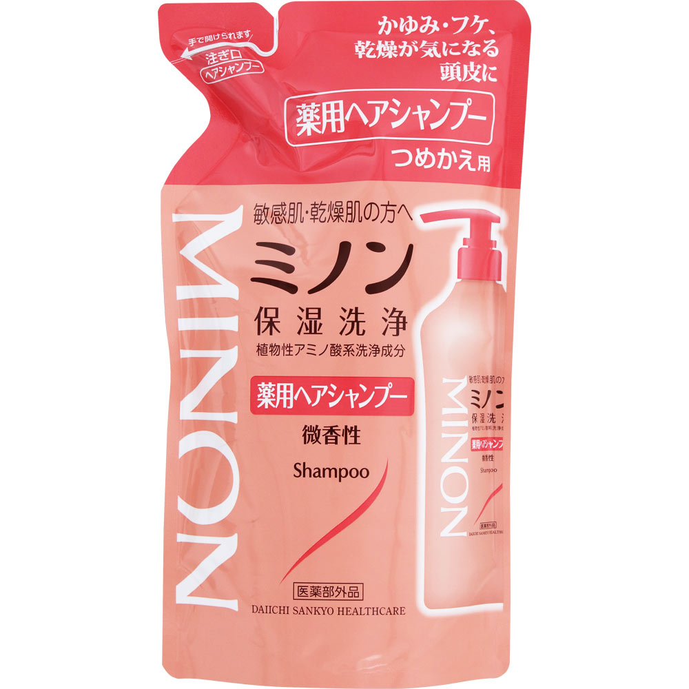 ミノン薬用ヘアシャンプー詰替え ３８０ｍｌ 第一三共ヘルスケア (医薬部外品)