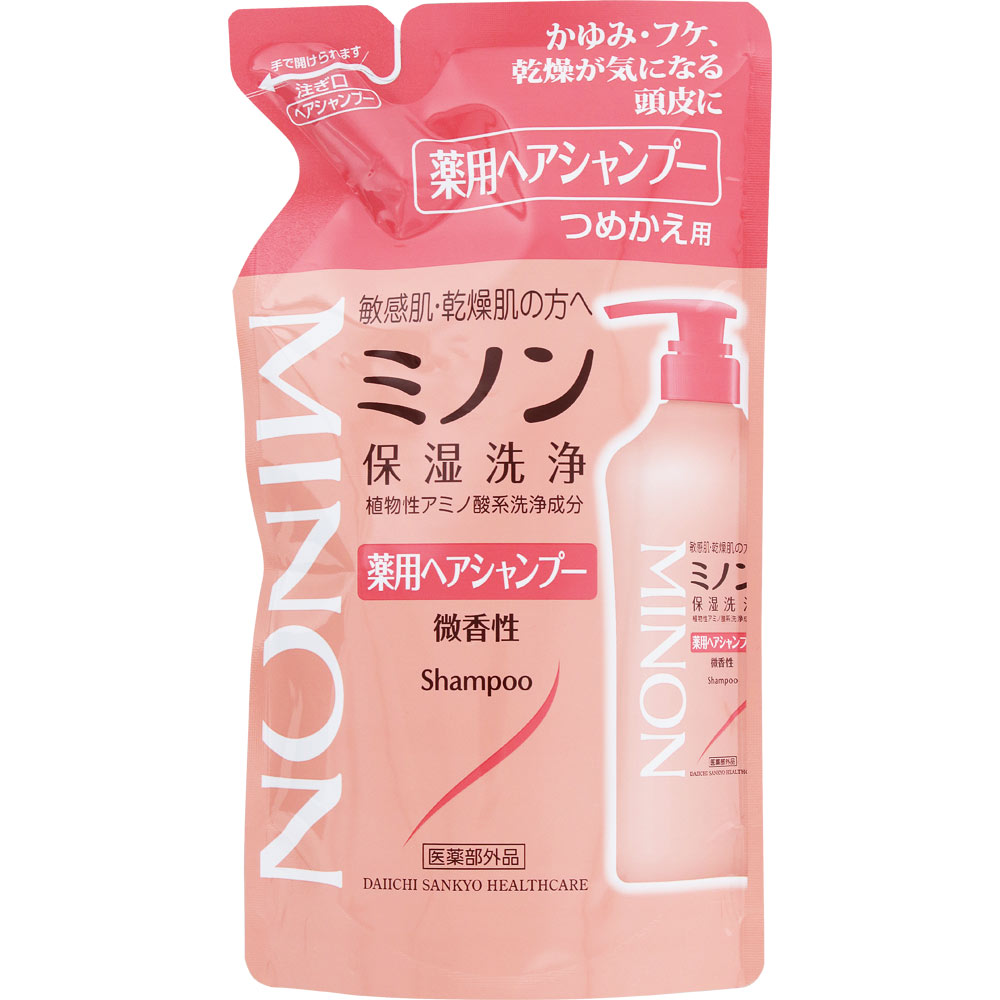 ミノン薬用ヘアシャンプー詰替え ３８０ｍｌ 第一三共ヘルスケア (医薬部外品)