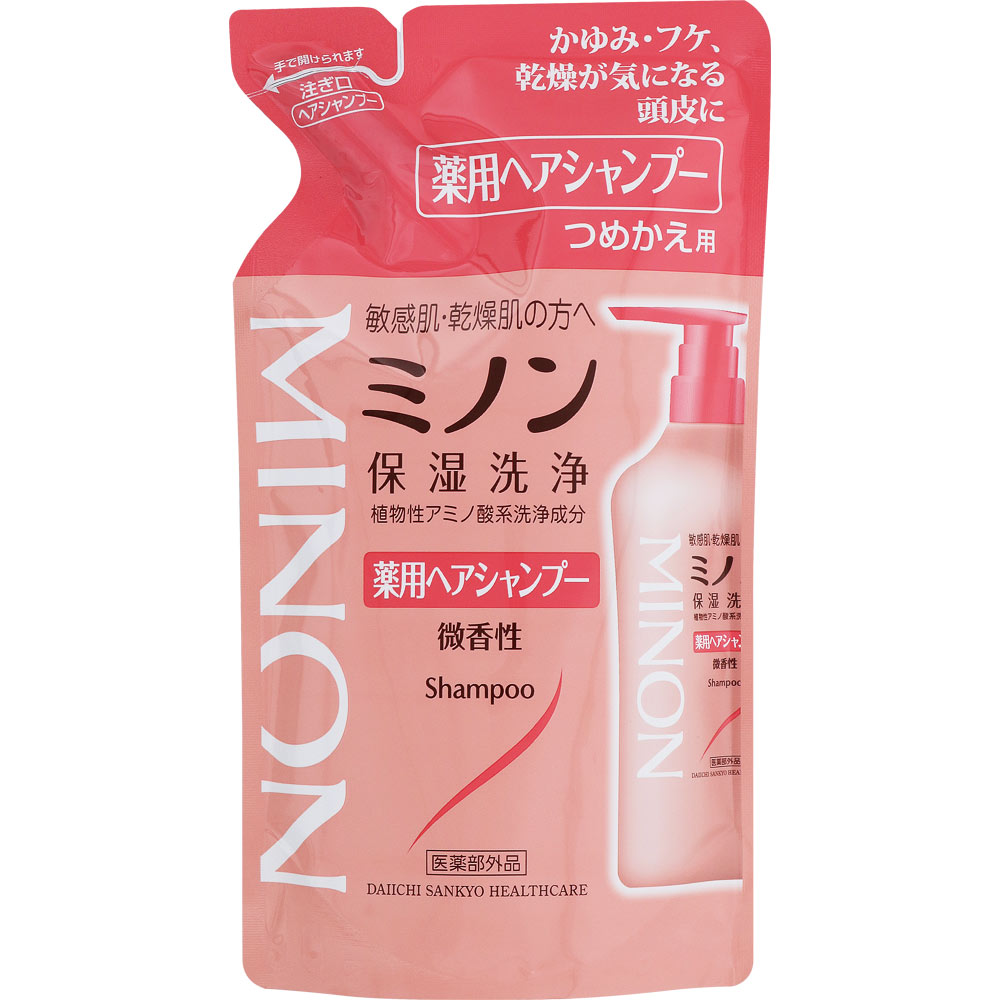 ミノン薬用ヘアシャンプー詰替え ３８０ｍｌ 第一三共ヘルスケア (医薬部外品)