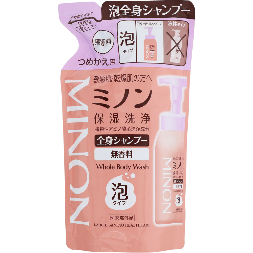 ミノン全身シャンプー泡タイプ 詰替４００ｍＬ 第一三共ヘルスケア (医薬部外品)