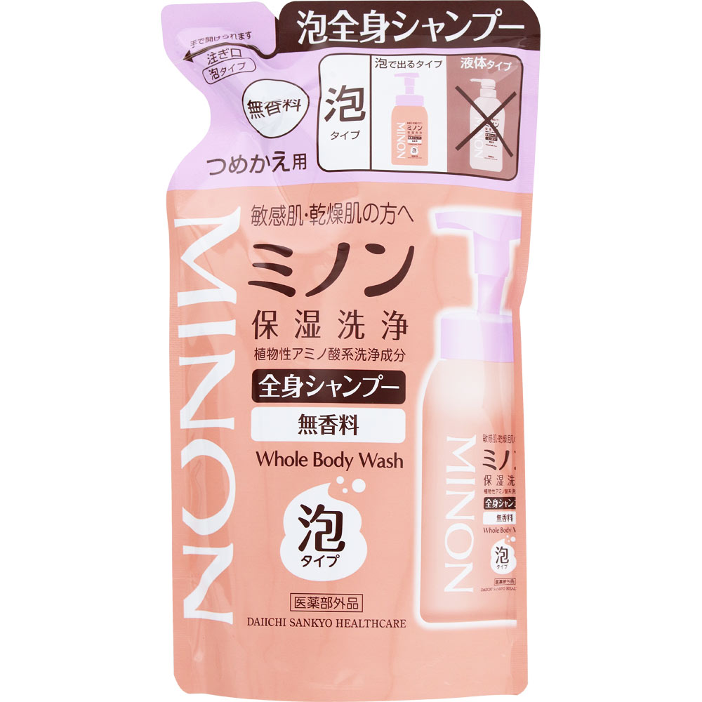 ミノン全身シャンプー泡タイプ 詰替４００ｍＬ 第一三共ヘルスケア (医薬部外品)