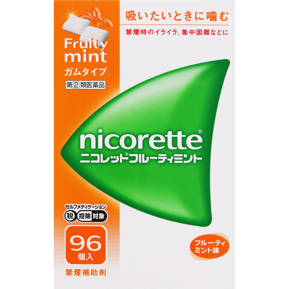ニコレットフルーティミント ９６個 アリナミン製薬 【指定第2類医薬品】