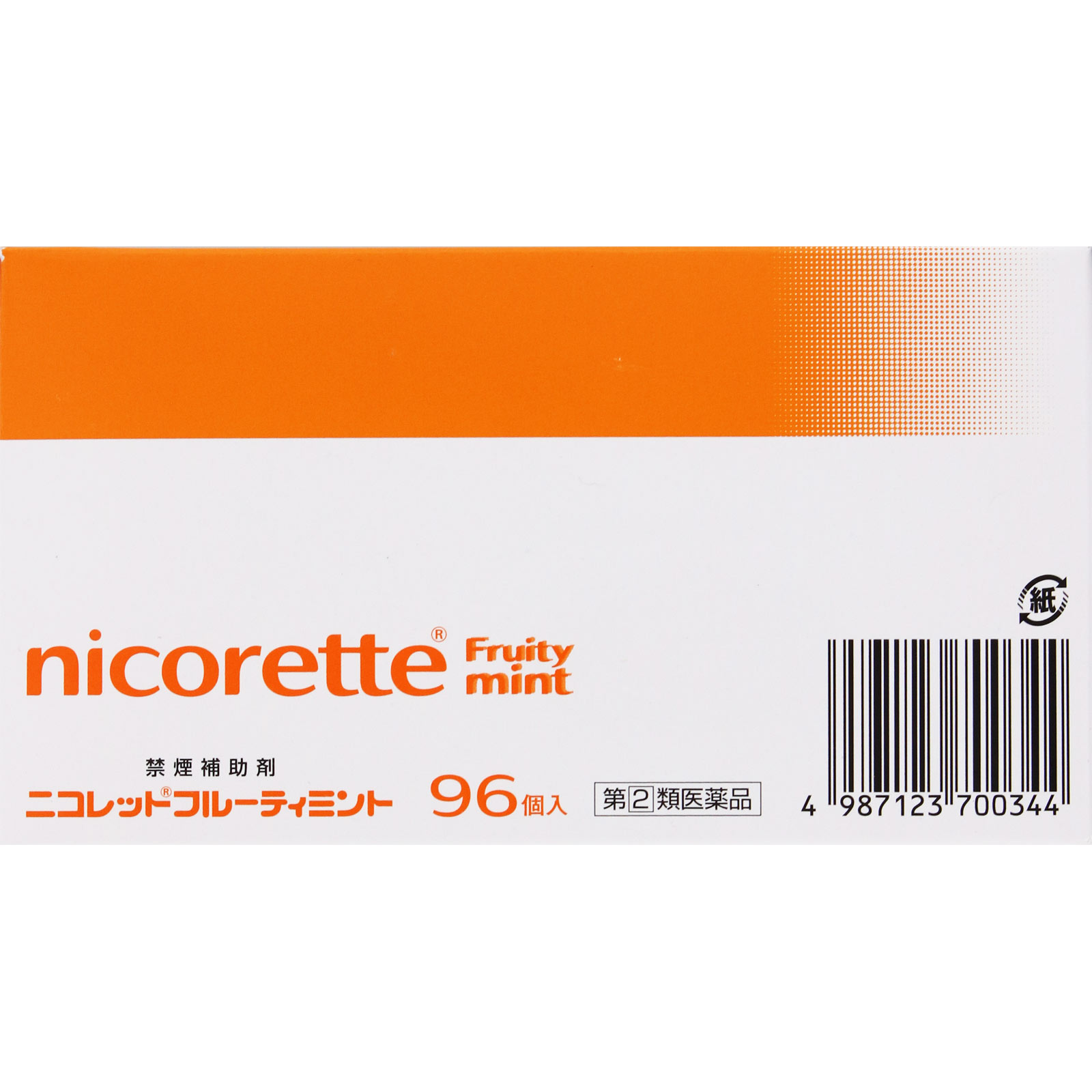 ニコレットフルーティミント ９６個 アリナミン製薬 【指定第2類医薬品】