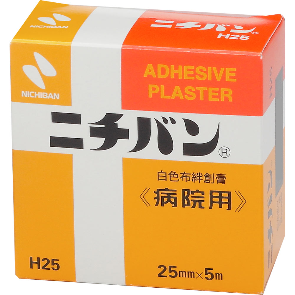 白色布絆創膏 病院用 ２５ＭＭＸ５Ｍ ニチバン